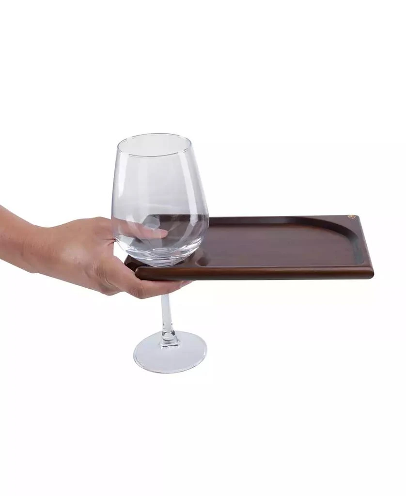 Toscana Rectangle Wine Appetizer Plates, Set of 4 6