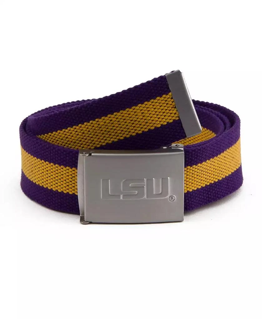 Eagles Wings Men's LSU Tigers Fabric Belt 1
