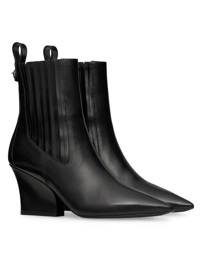 Valentino Beatle 75MM VLogo Lockette Brushed Leather Boots 2