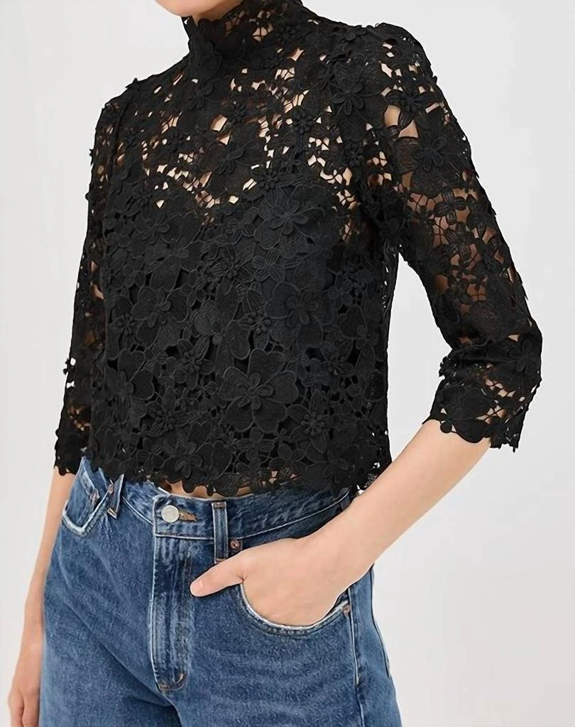 ba&sh Ba&Sh - Paul High Neck Floral Top 1
