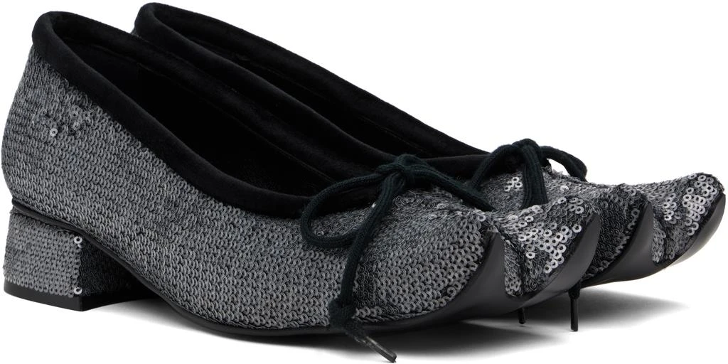 PAULA CANOVAS DEL VAS Black Diablo Ballerina Flats 4