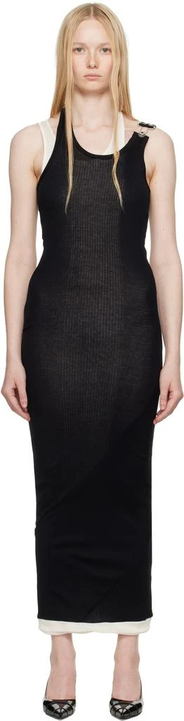 jean paul gaultier beige & orange graphic maxi dress Y/Project, x Jean Paul Gaultier Trompe L'Oeil maxi dress, Women, Orange, US 6, Dresses, Materialmix