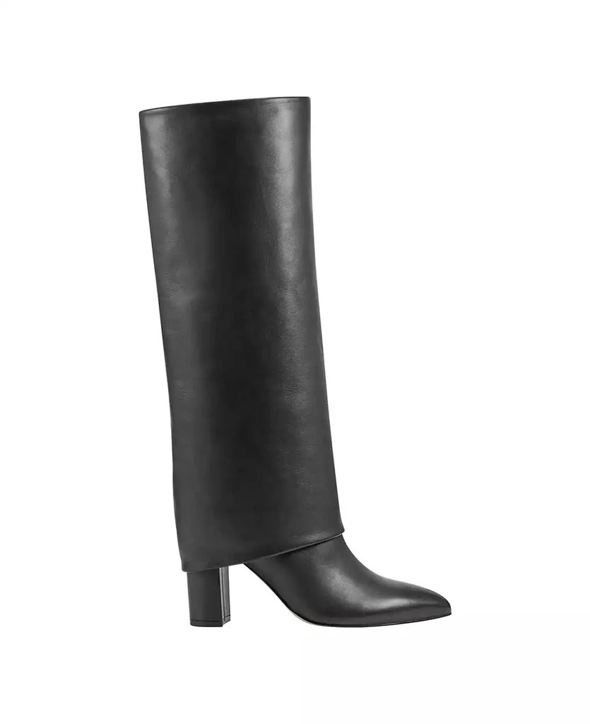 Marc Fisher Women's Leina Block Heel Pointy Toe Knee High Dress Boots 2