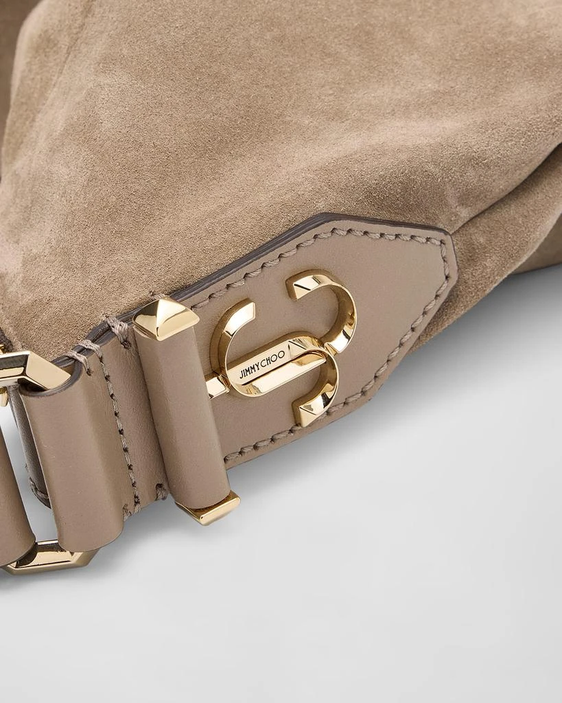 Jimmy Choo Ana Zip Leather Hobo Bag 7