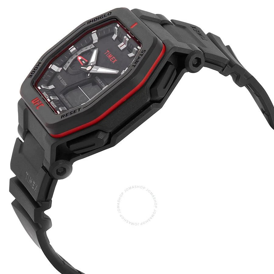 Timex UFC Colossus Alarm World Time Quartz Analog-Digital Black Dial Men's Watch TW2V55200 2