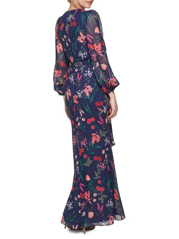 Eliza J Floral Chiffon Maxi Dress 2