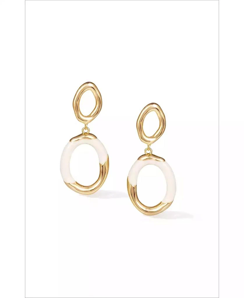 Retro Chic Time Ripples Round Earrings