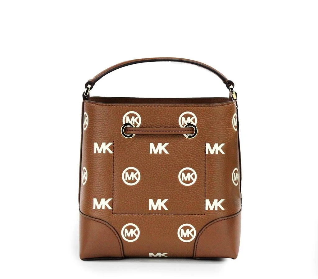 Michael Kors Michael Kors Mercer Small Luggage Embossed Drawstring Bucket Messenger Women's Bag 2