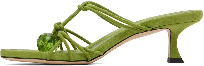 Jimmy Choo Green Jemma 50 Mules 3