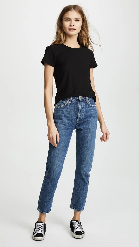 James Perse Sheer Slub Crew Neck Tee 4