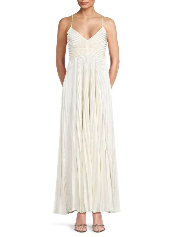 A.L.C. Aries Pleated Maxi Dress 1