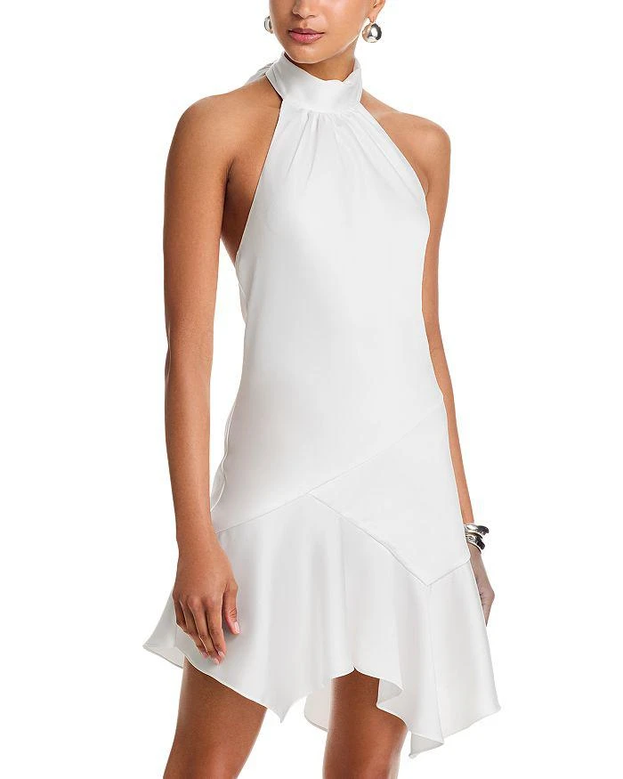ramy brook dresses Odessa Cotton Knit Combo Midi Dress in bazaar blue main image 0
