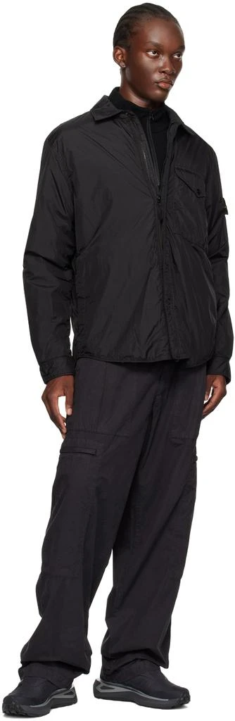 Stone Island Black Garment-Dyed Insulated Jacket 5
