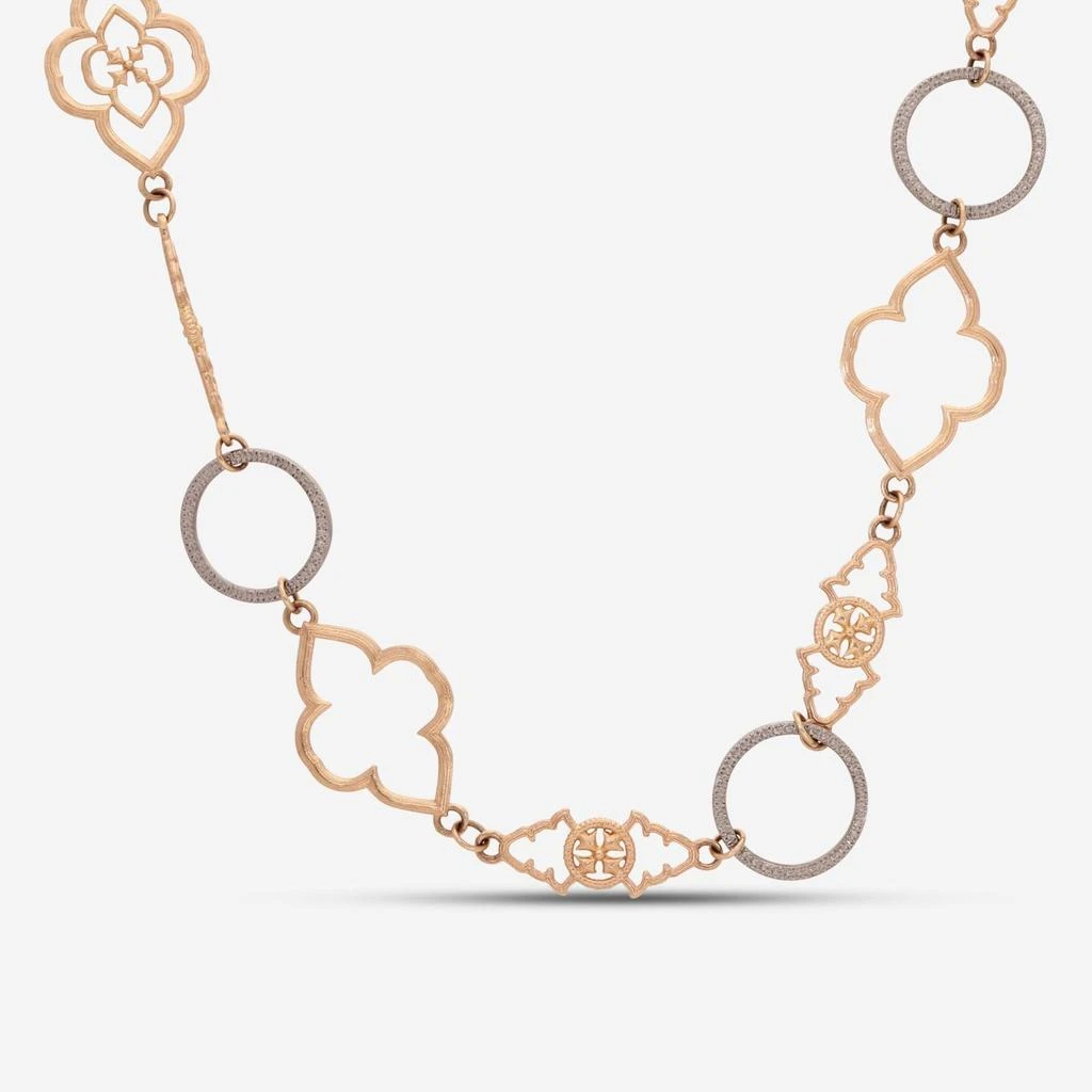 Armenta Armenta Rose World 14K Rose Gold & Grey Sterling Silver Necklace 17201 1