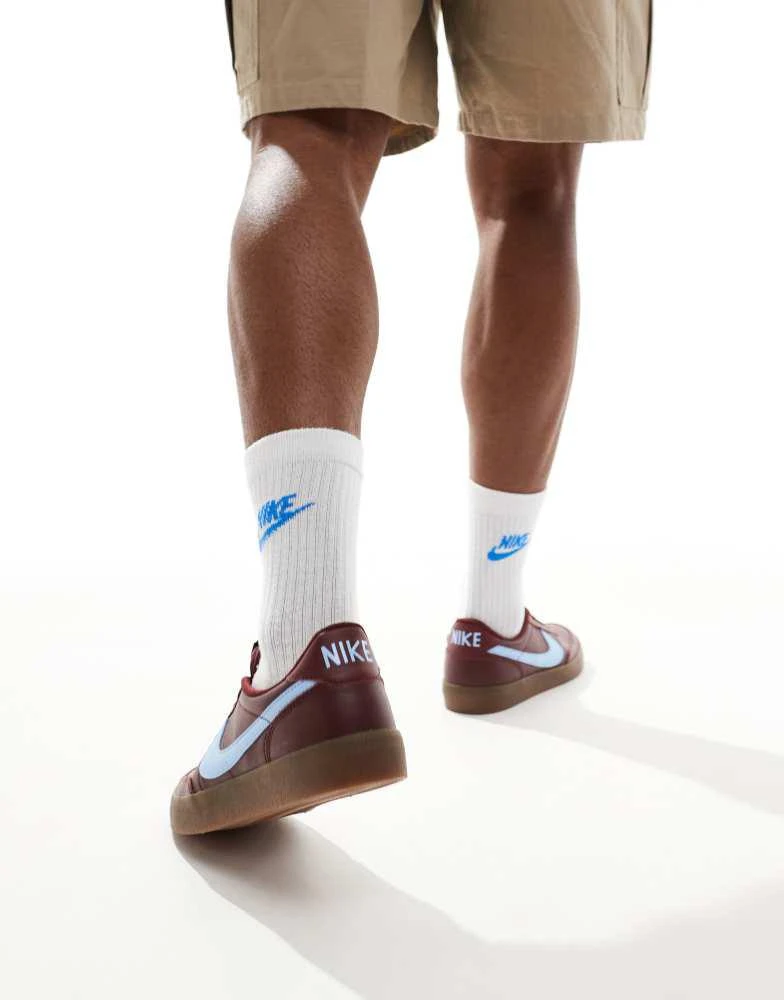 NIKE Nike Killshot 2 Leather trainers in burgundy and blue 5