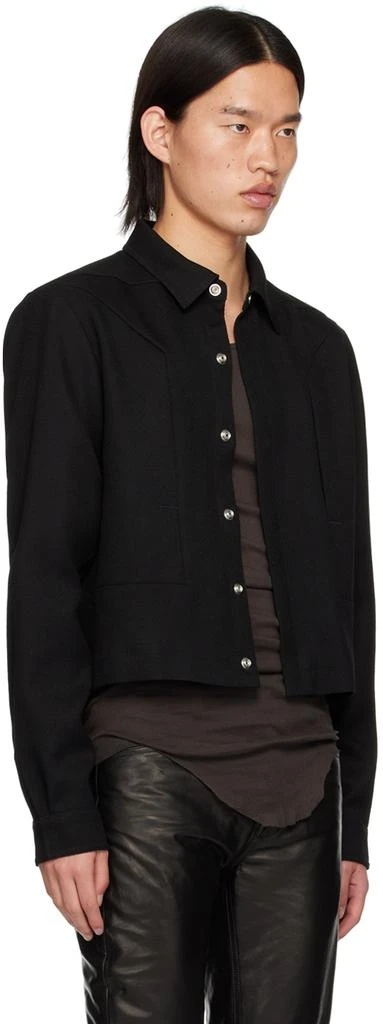 Rick Owens Black Porterville Alice Strobe Jacket 2