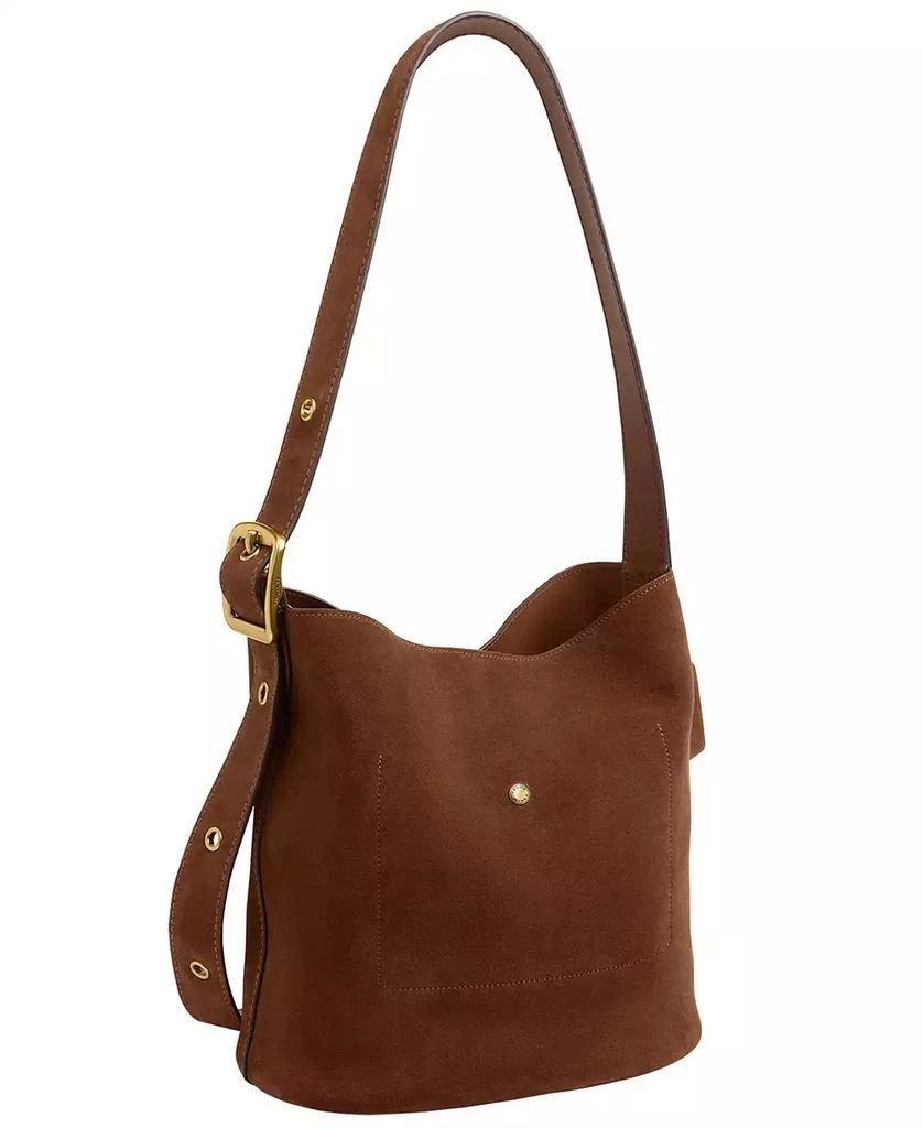 Coach Bleecker Medium Suede Bucket Bag 4