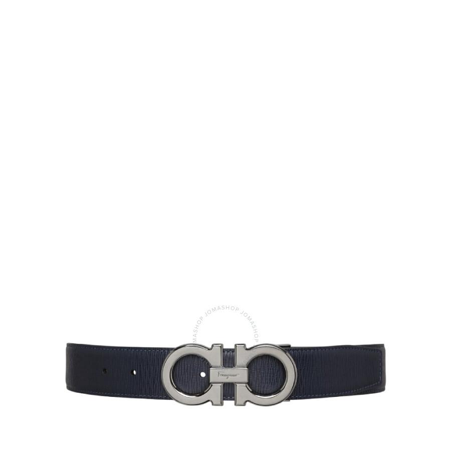 Salvatore Ferragamo Gancini Buckle Reversible Leather Belt