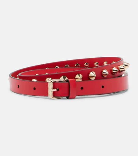Christian Louboutin Loubispikes leather belt - Belts 