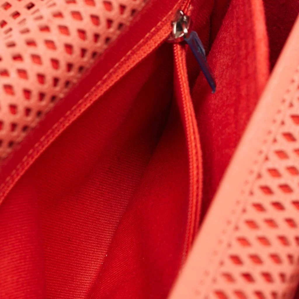 Chanel Chanel Red Perforated Leather Small Up In The Air Flap Bag 10