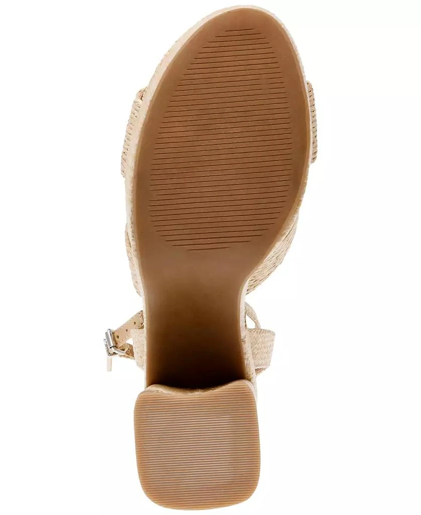 DV Dolce Vita Waylan Raffia Platform Dress Sandals 5