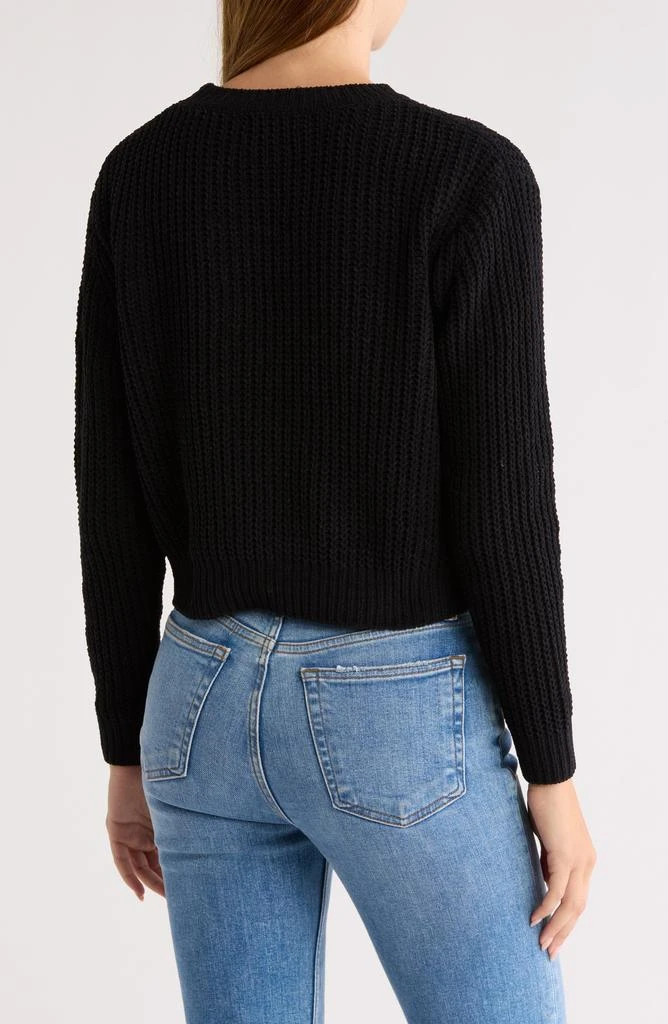 Cotton Emporium Chenille Crop Sweater 2