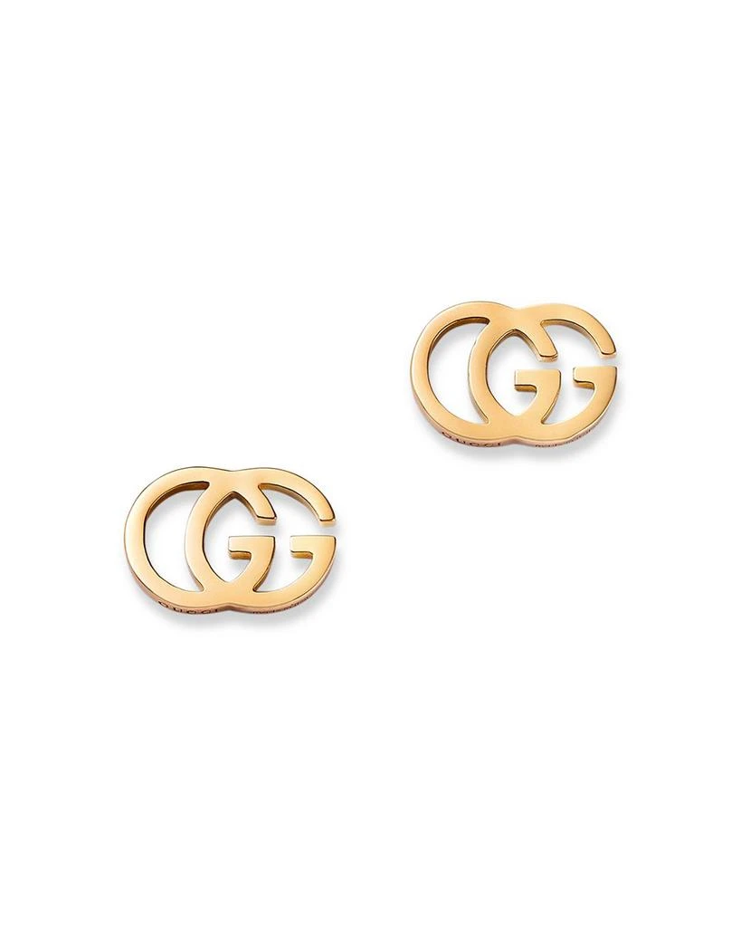 Gucci 18K Yellow Gold Running G Stud Earrings 1