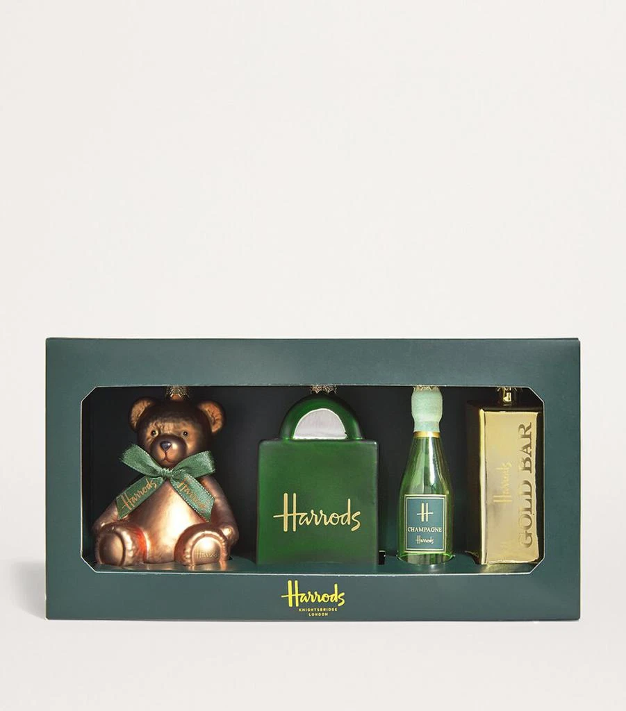 Harrods Glass-Blown Heritage Tree Decorations (Set of 4) 2