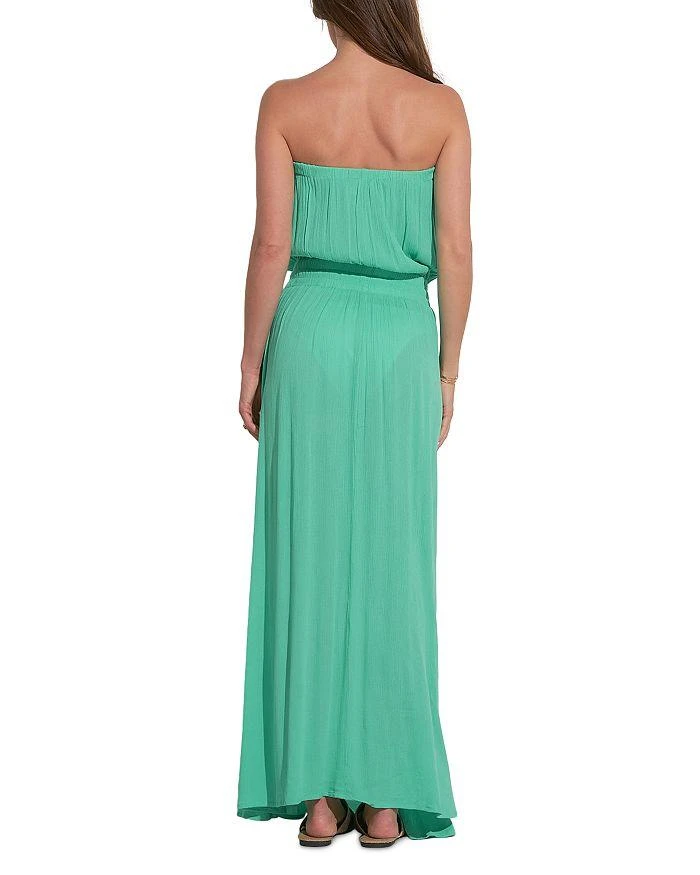 Elan Strapless Smocked Maxi Dress 2