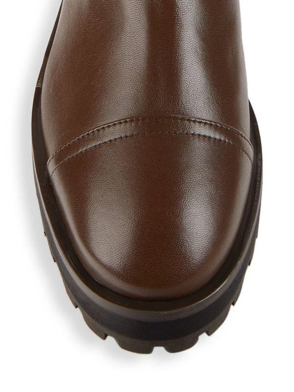 Stuart Weitzman Pearly Leather Knee High Riding Boots 5