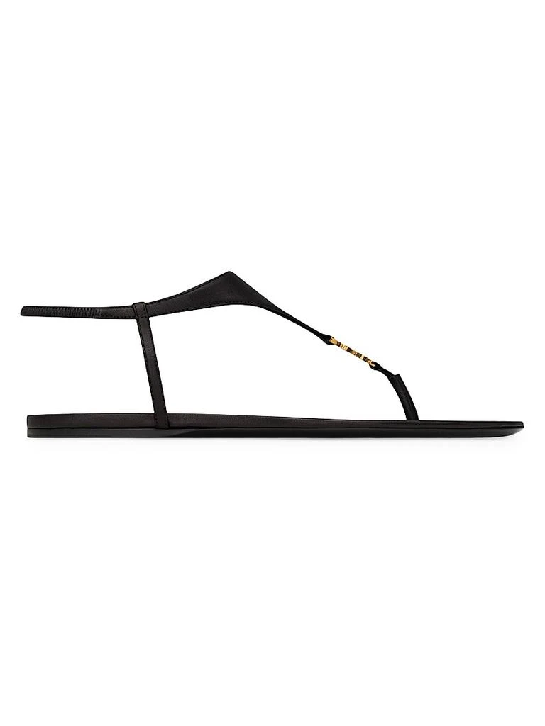 Yves Saint Laurent Cassandra Sandals in Smooth Leather 1