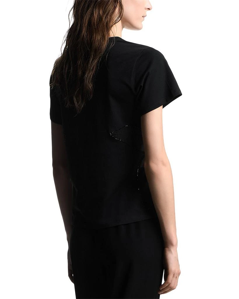 Emporio Armani Rhinestone Tulle Inset Tee 3