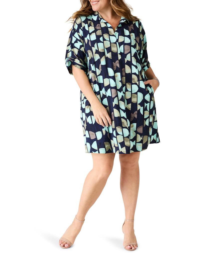 NIC+ZOE Plus Size Circle Sequence Devon Dress