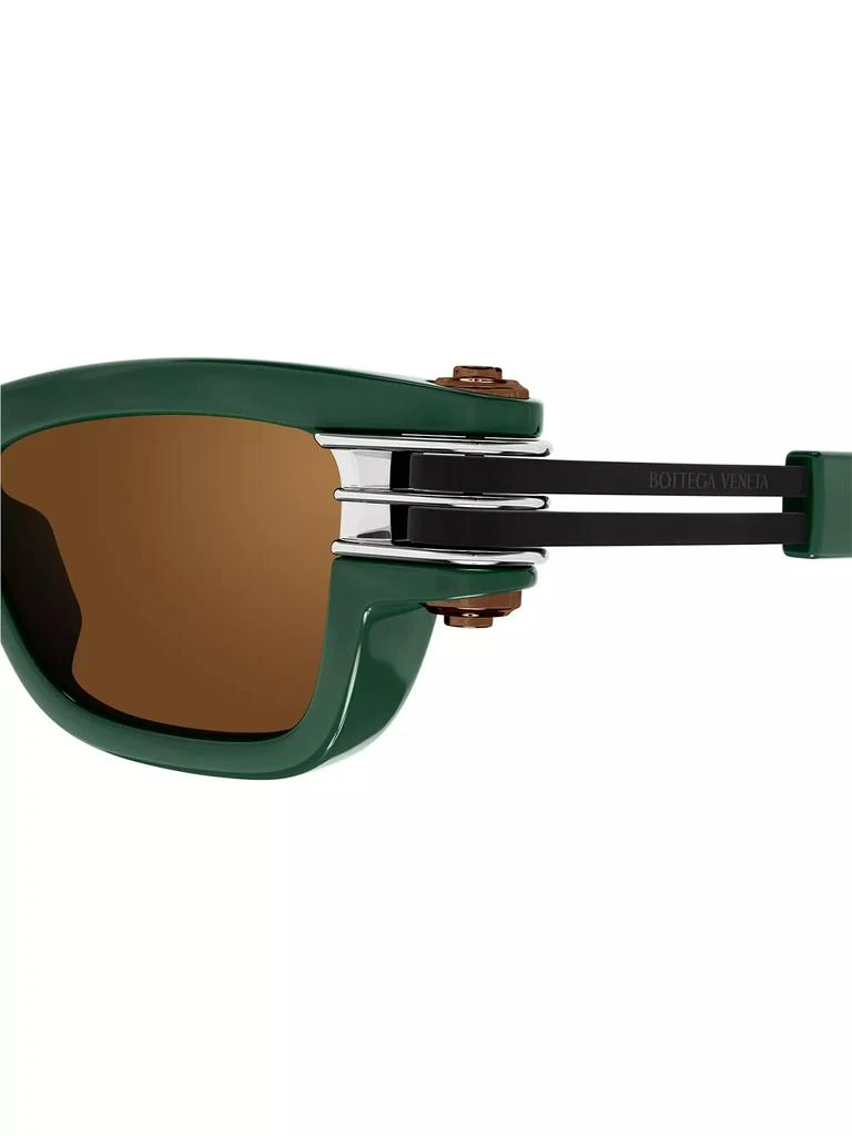 Bottega Veneta Bolt 50MM Rectangular Sunglasses 3