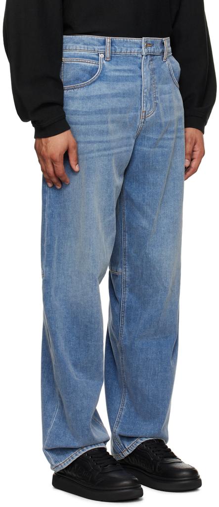 Alexander Wang Blue High-Rise Ballon Jeans