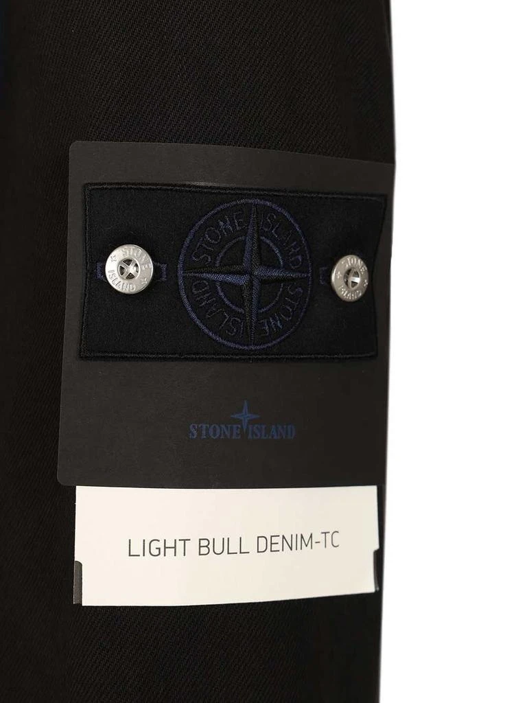 Stone Island Stone Island Garment Dyed Denim Biker Jacket 6