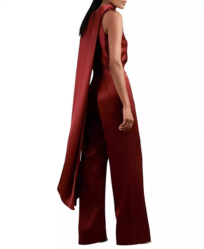REISS Women's Satin Cape-Sash Jumpsuit 2