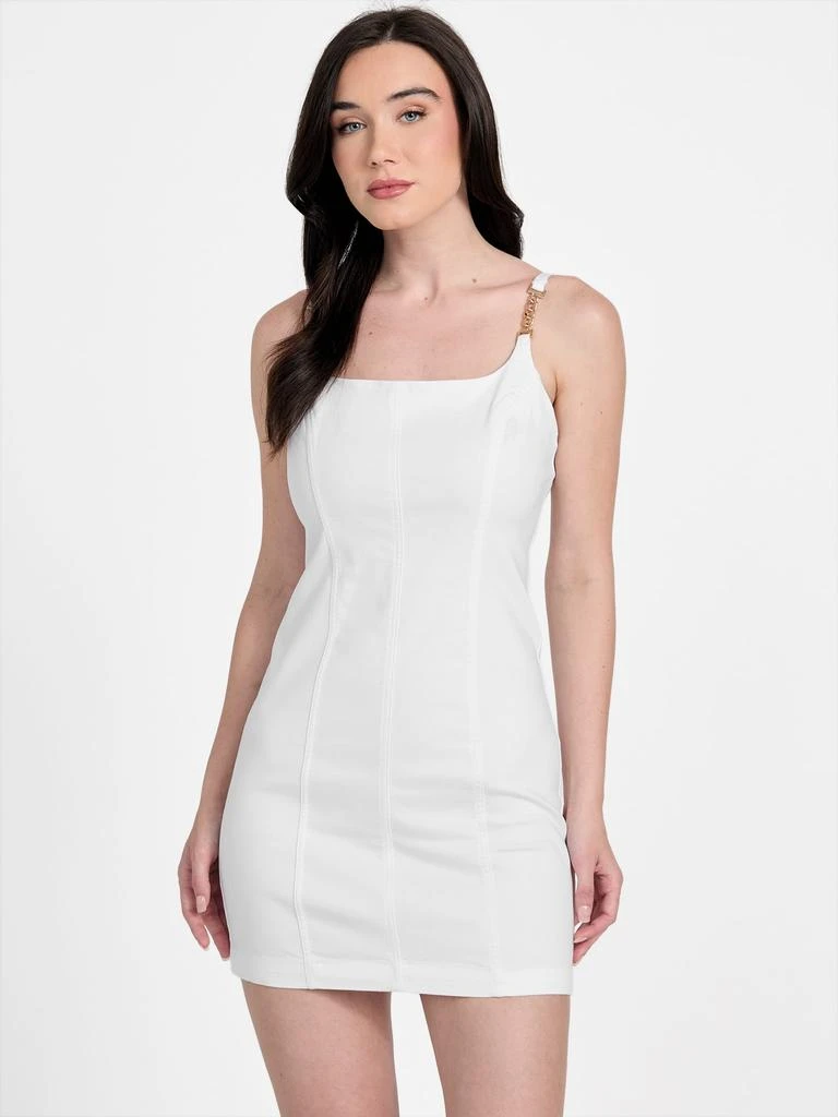 Bailee Chain Denim Dress  On Sale Now with Up to 41% Off | Discover  Exclusive Deals & Savings at BeyondStyle  Authentic Guess Factory  women|clothing|dresses with Limited-Time Discounts, Free Shipping, and