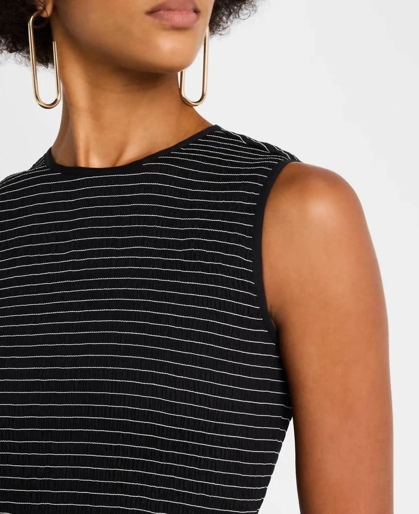 Simon Miller Belle Smocked Mini Dress In Black 4