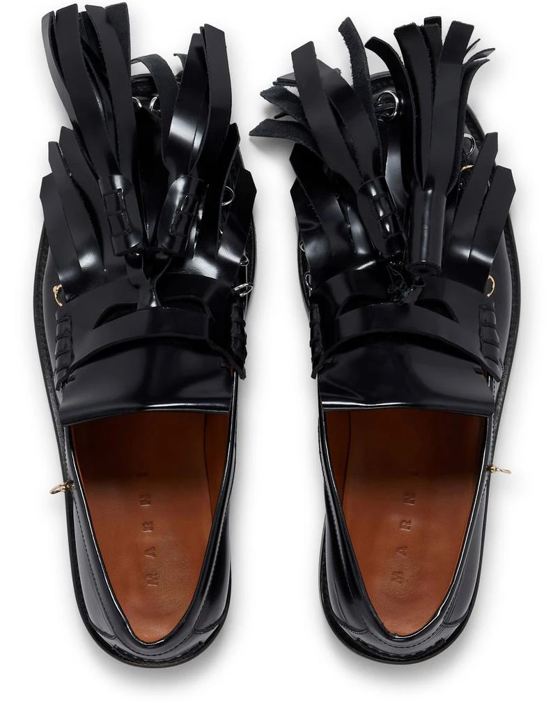 MARNI Leather Bambi Loafer With Maxi Tassels 4