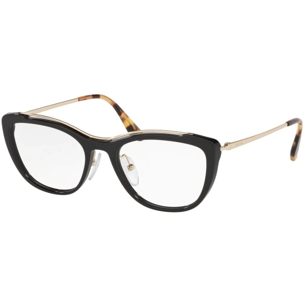 Prada Prada Women's Eyeglasses - Black Cat Eye Full-Rim Frame | PRADA 0PR04VV 1AB1O151 1