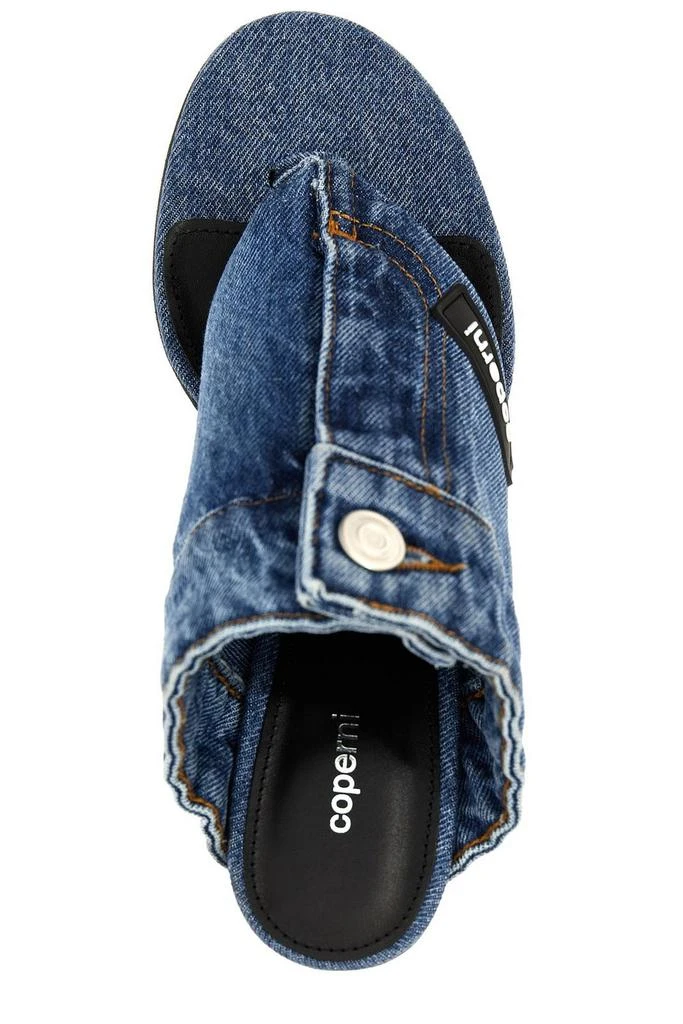 COPERNI Coperni Denim Open Thong Sandals 4