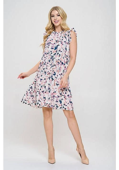Renee C. C. Sleeveless Ruffle Dress 1
