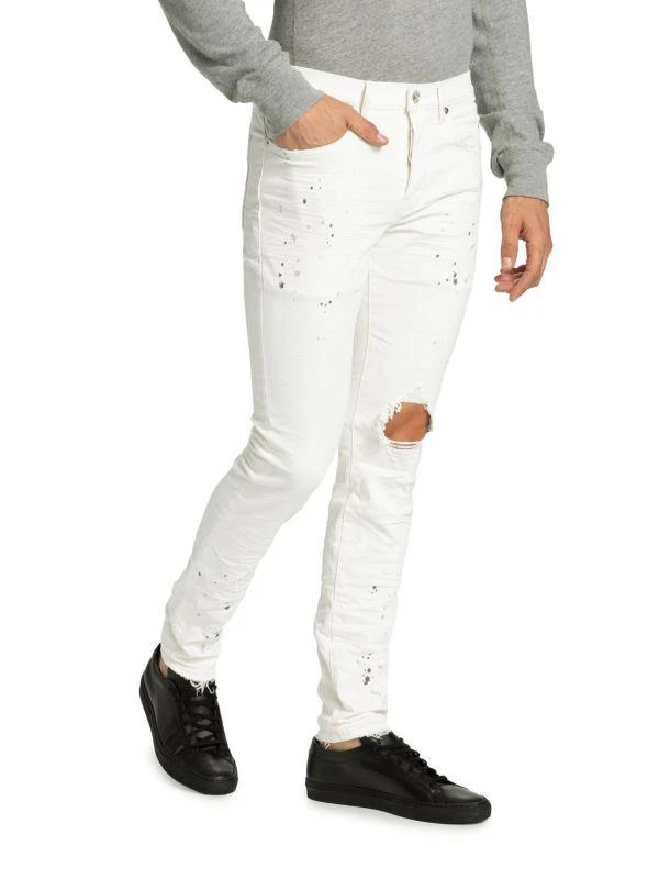 Purple Brand D-P001-Optic Paint Blowout Jeans 3
