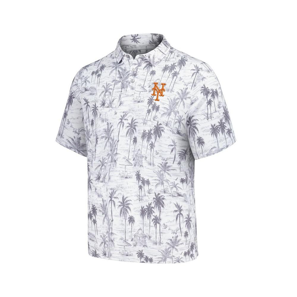 Tommy Bahama Men's Gray New York Mets Sport Cabana Shores IslandZone Tri-Blend Polo