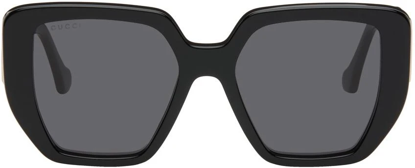 Gucci Black Oversized Square Sunglasses 1