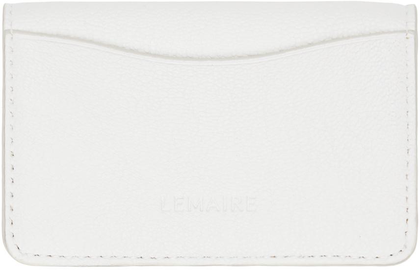 LEMAIRE White Envelope Coin Purse Card Holder