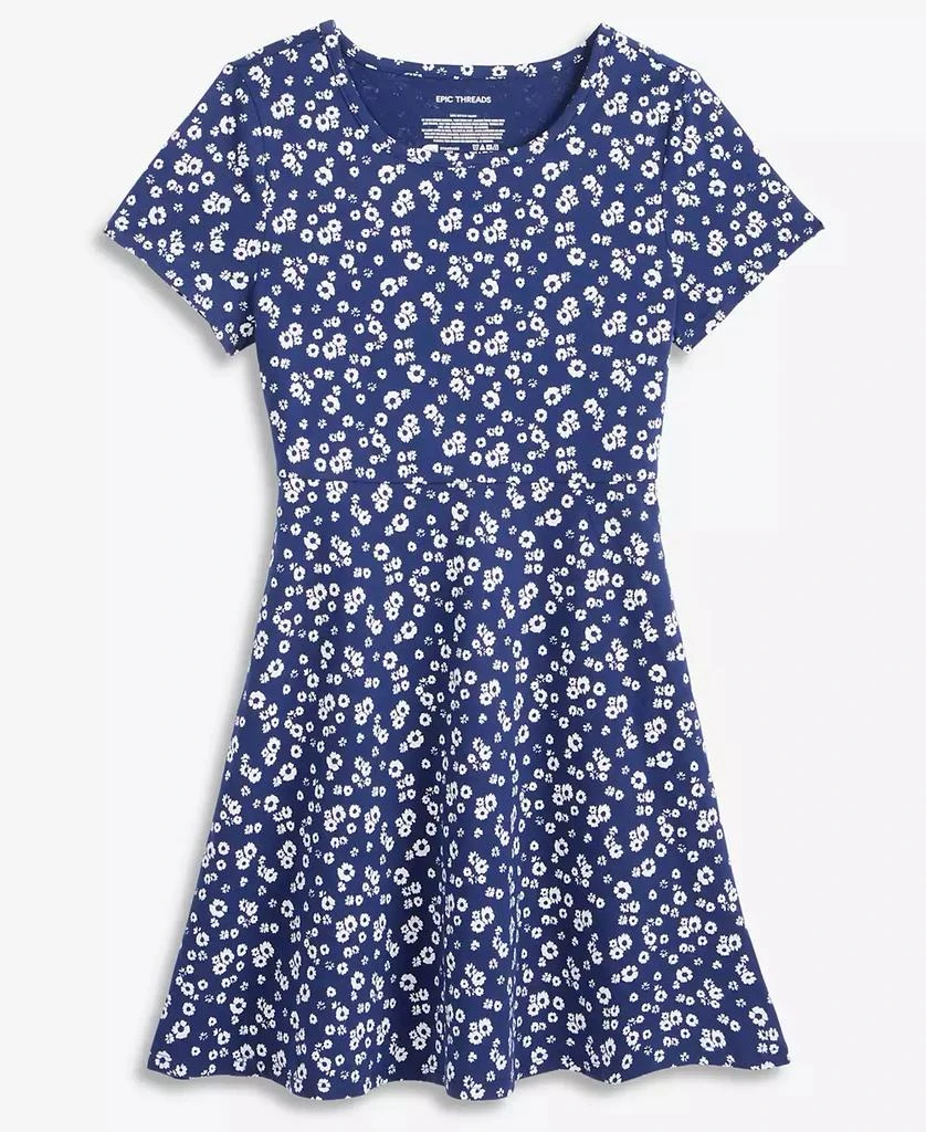 Epic Threads Girls
 5-20 Ditsy Floral-Print Knit Dress, Macy
s Exclusive