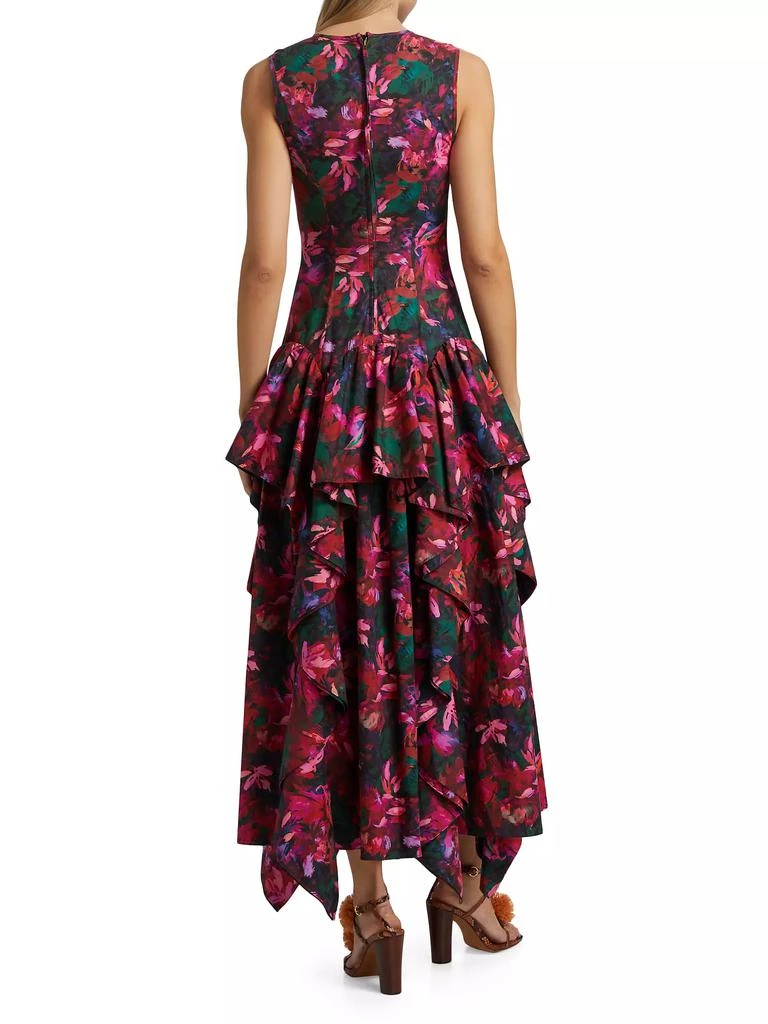 Ulla Johnson Mural Floral Cotton Poplin Midi-Dress 5