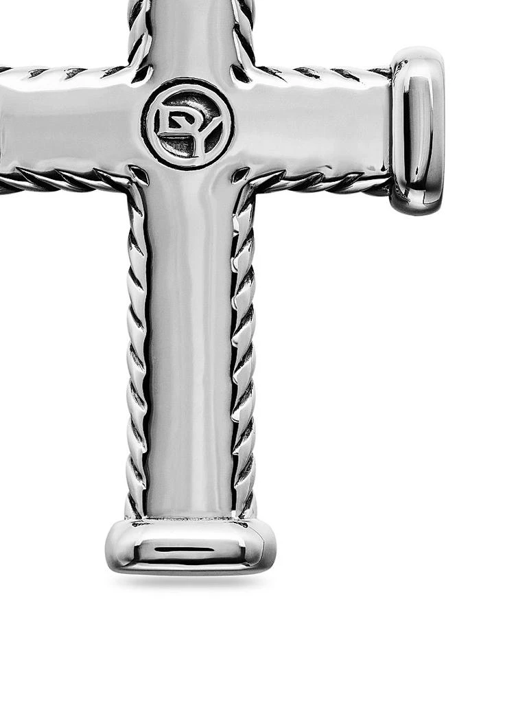 David Yurman Chevron Cross Pendant in Sterling Silver 7